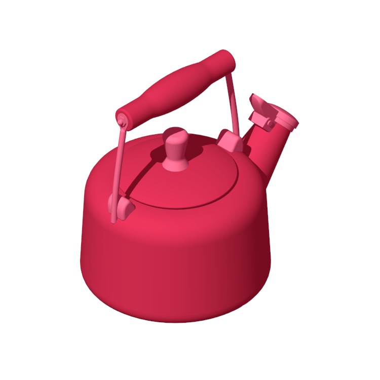 3D model of the Chantal Sven Tea Kettle viewed in perspective