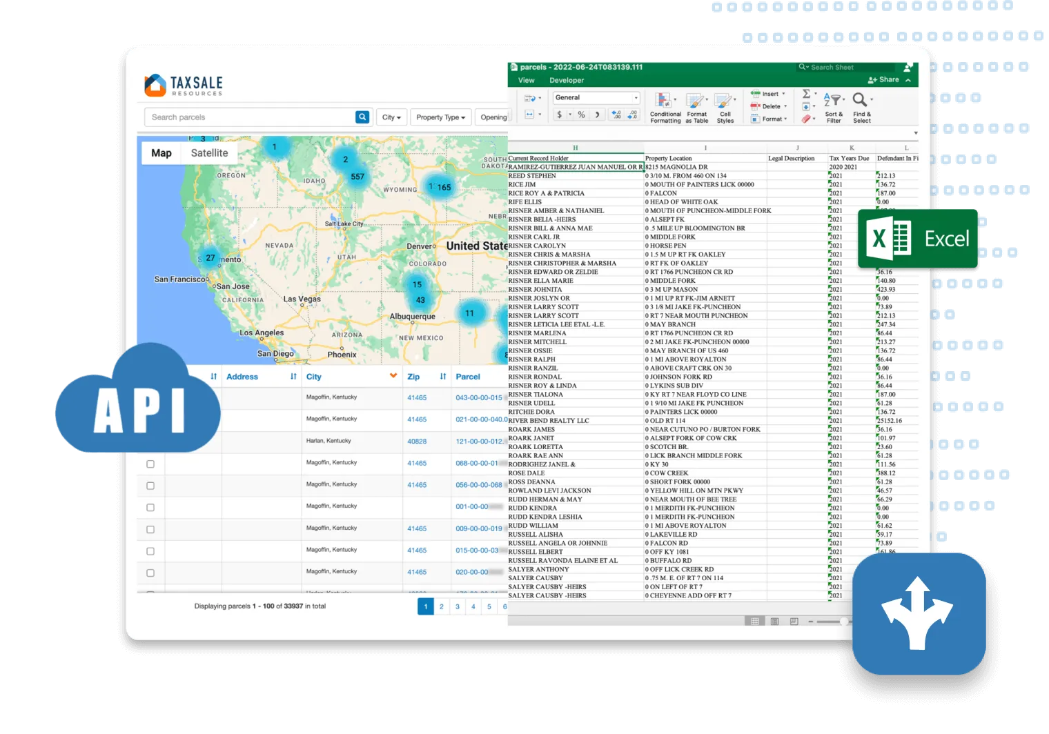 Flexible format to view your tax lien and tax deed data