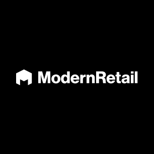 Logo of Modern Retail on a black background