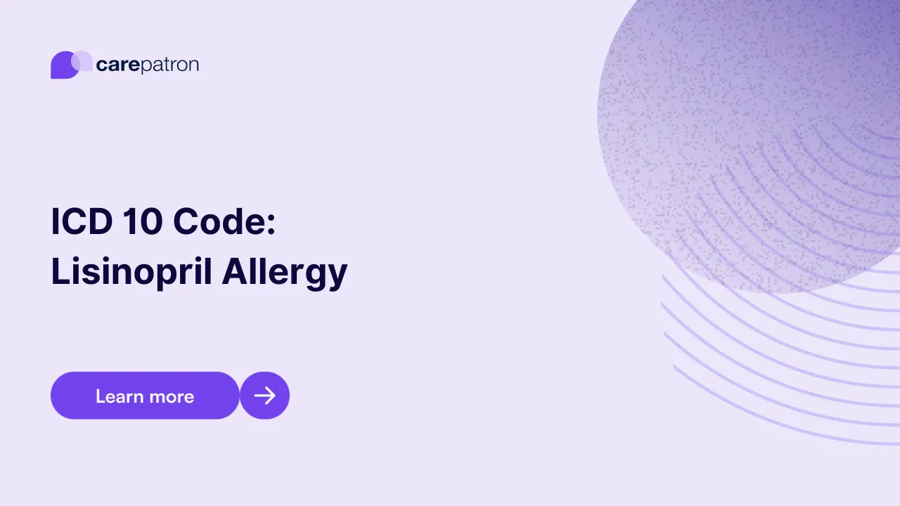 Lisinopril Allergy ICD-10-CM Codes | 2023