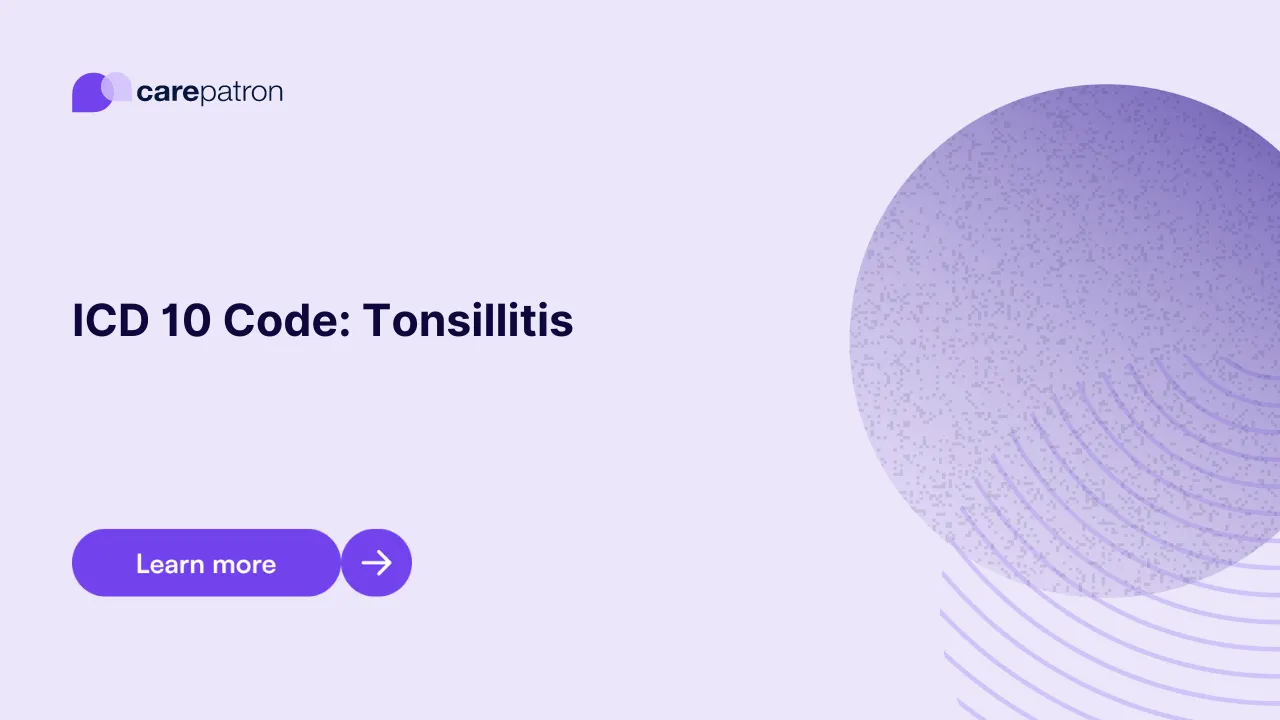 Tonsillitis ICD-10-CM Codes