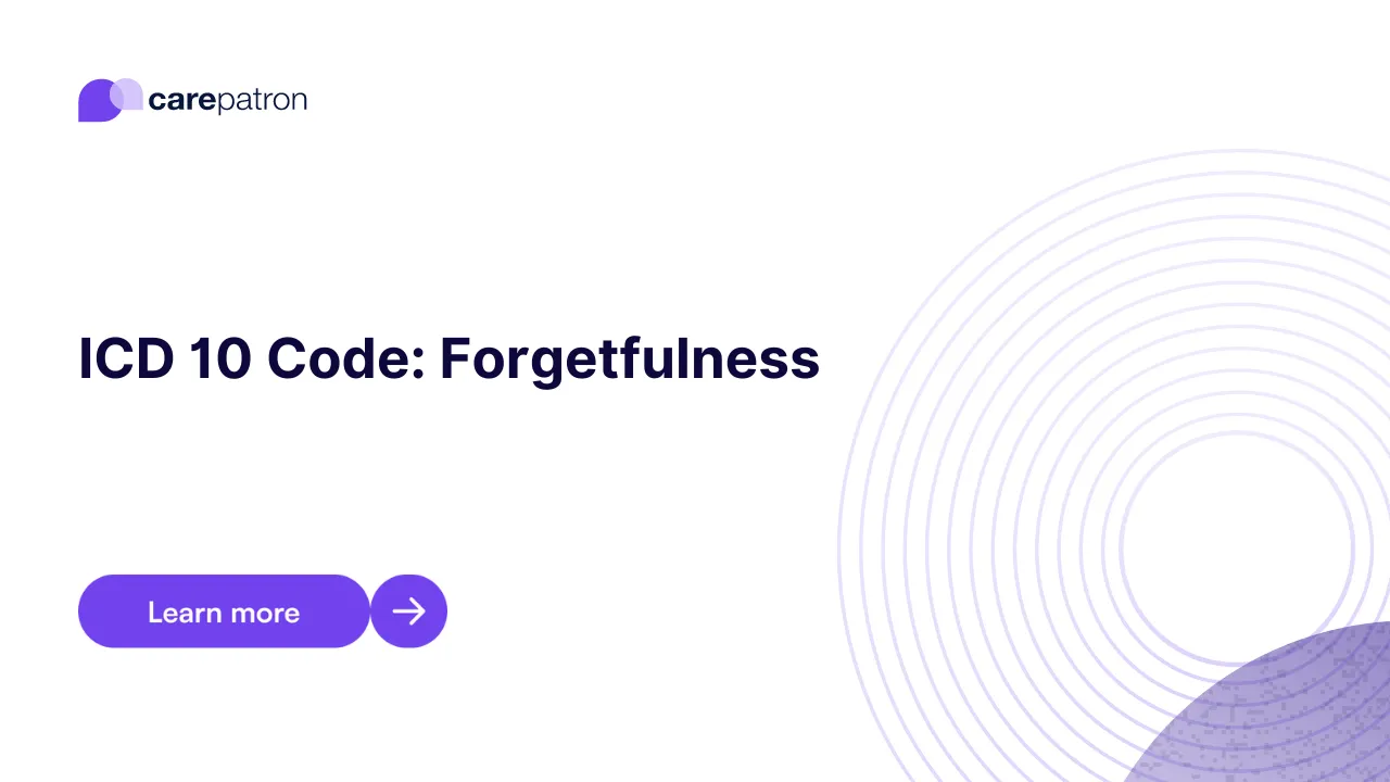 Forgetfulness ICD-10-CM Codes