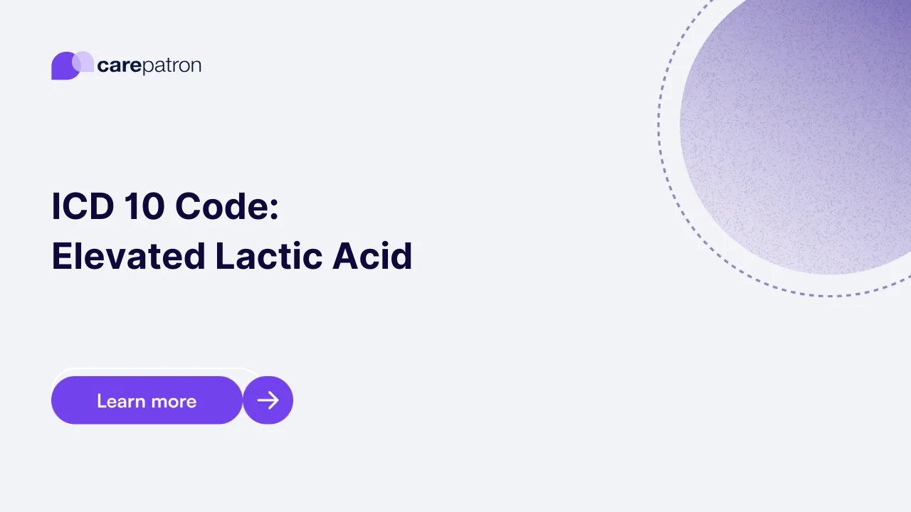 Elevated Lactic Acid ICD-10-CM Codes