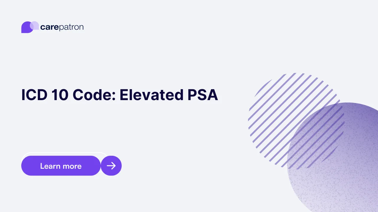 Elevated PSA ICD-10-CM Codes