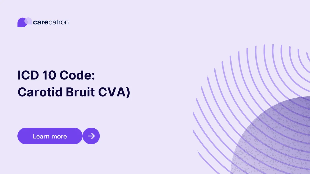 Carotid Bruit CVA ICD-10-CM Codes