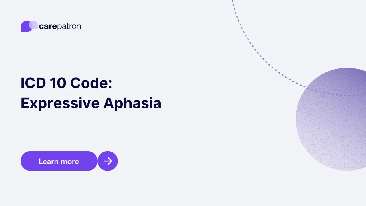 Expressive Aphasia ICD-10-CM Codes