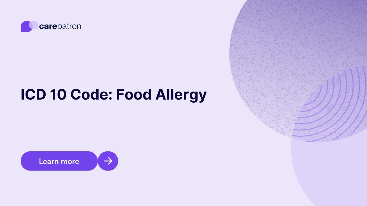 Food Allergy ICD-10-CM Codes