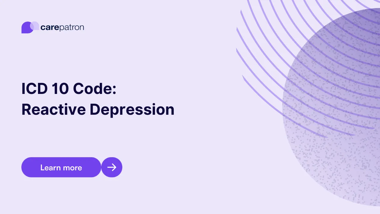 Reactive Depression ICD-10-CM Codes