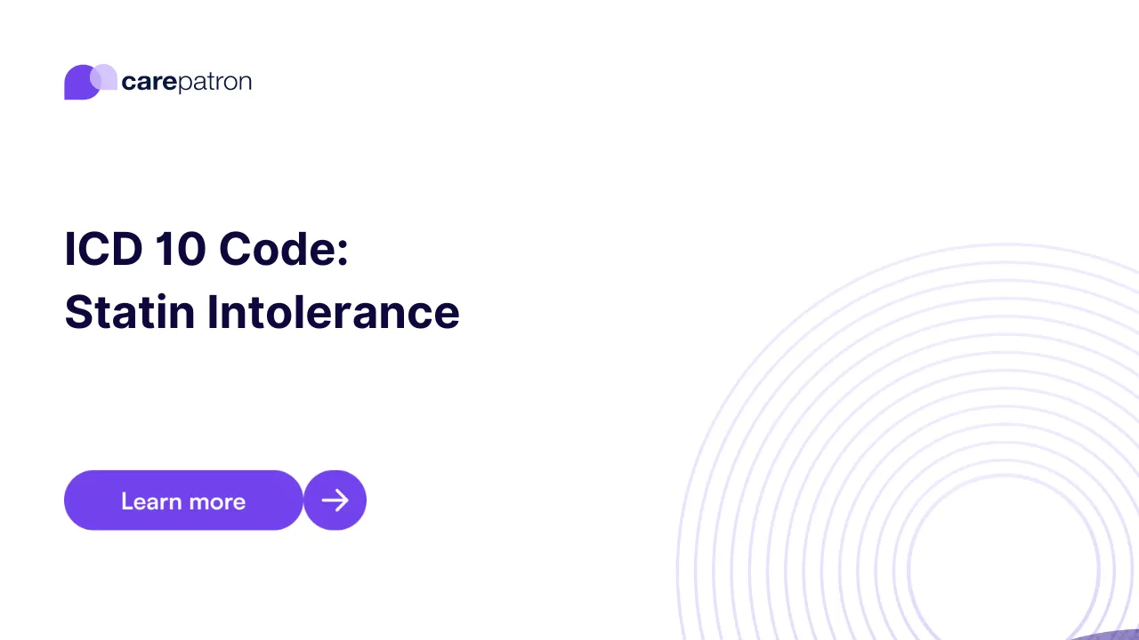 Statin Intolerance ICD-10-CM Codes