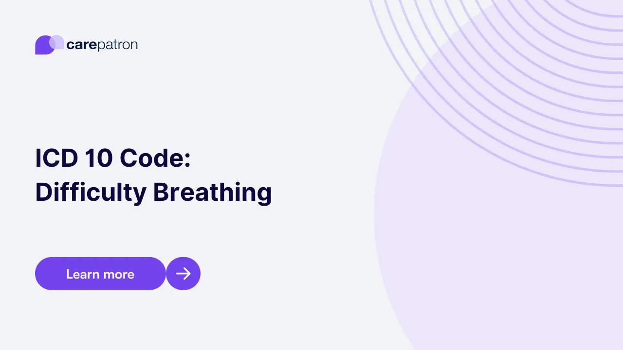 Difficulty Breathing ICD-10-CM Codes 