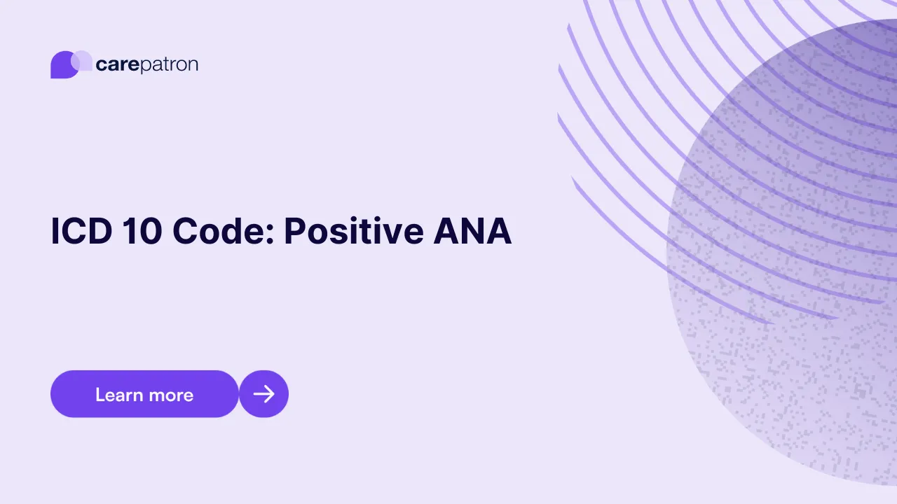 Positive ANA ICD-10-CM Codes