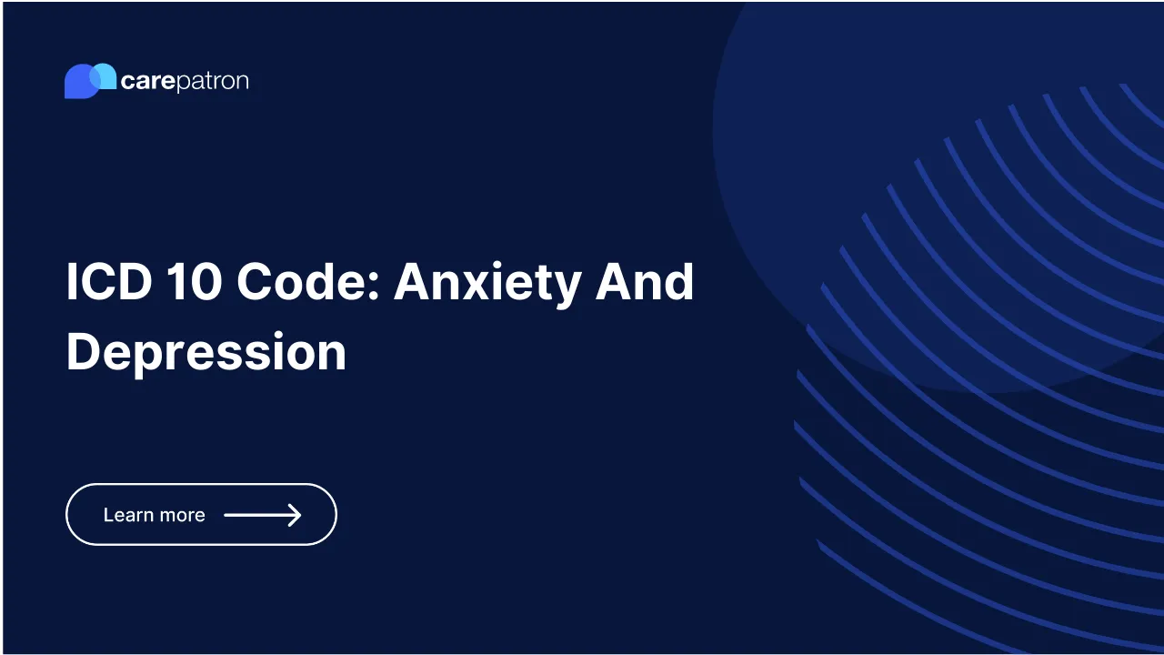 Anxiety And Depression ICD-10-CM Codes