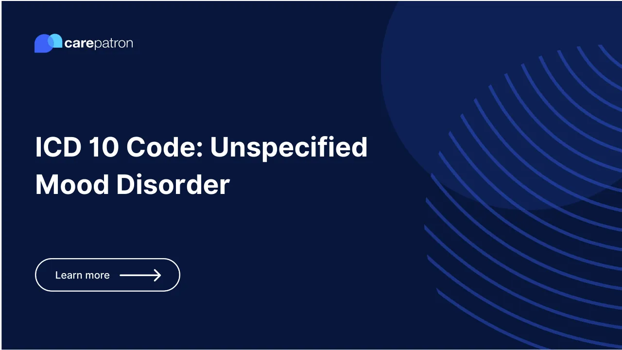 Unspecified Mood Disorder ICD-10-CM Codes