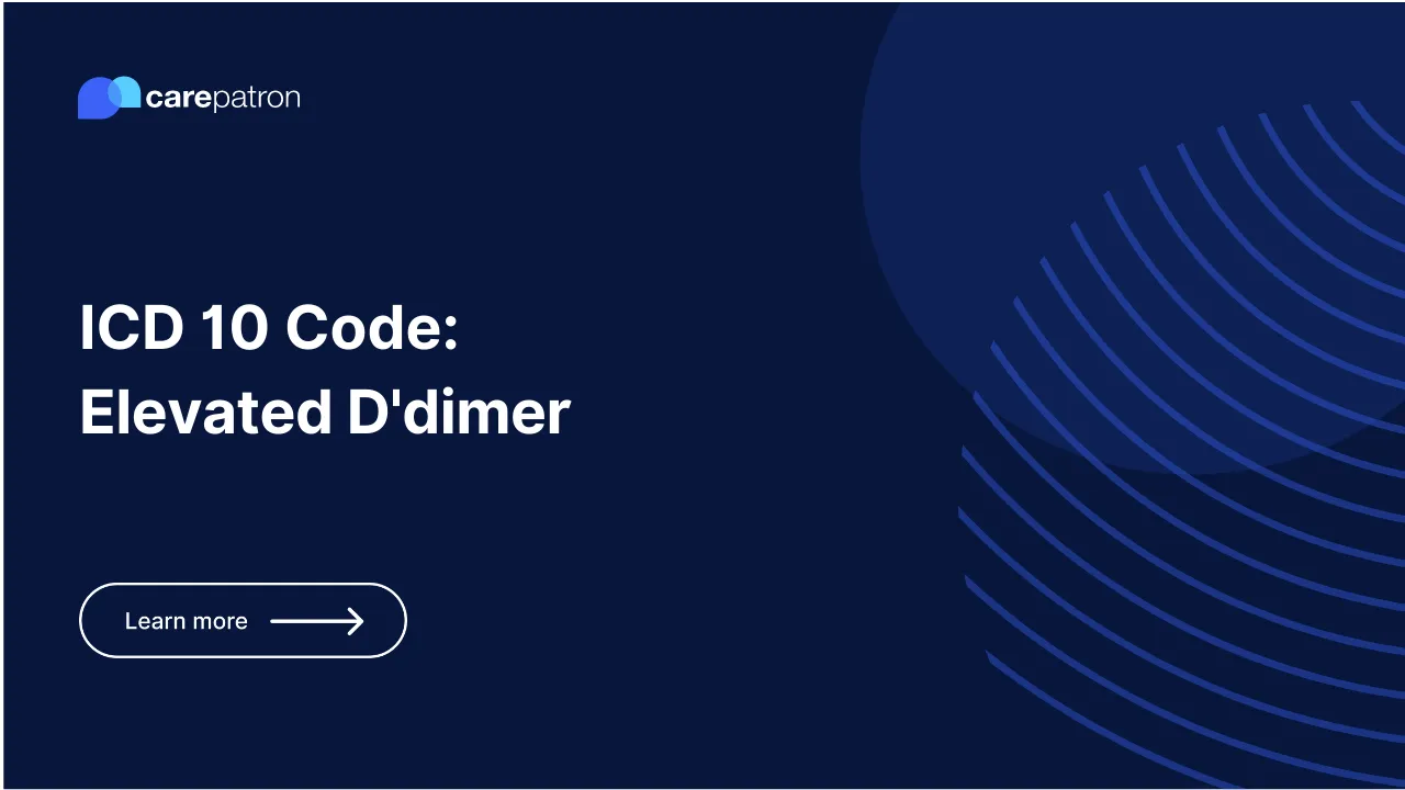 Elevated D'dimer ICD-10-CM Codes | 2023