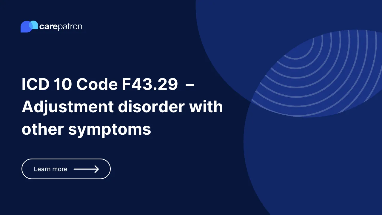 F43.29  – Adjustment disorder with other symptoms