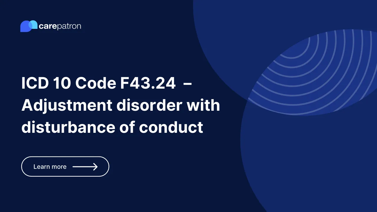 F43.24 – Adjustment Disorder With Disturbance of Conduct