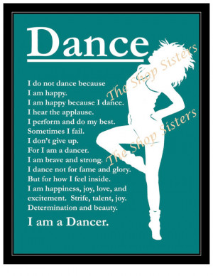 Jazz Dance Quotes 8 x 10 jazz modern dance