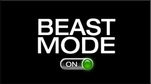 Beast Mode On - Funny Twitter Background