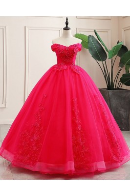 Off Shoulder Ballgown Long...