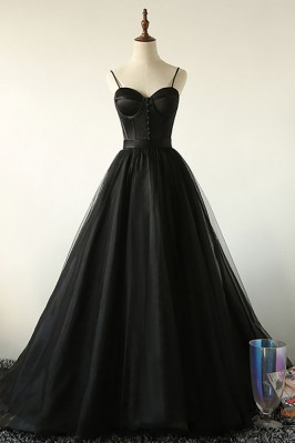 Flowy Black Tulle Corset...