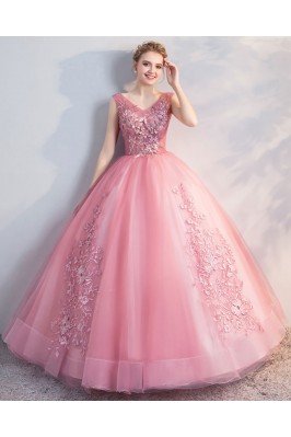 Formal Pink Tulle Ballgown...