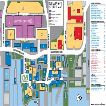 Jersey City Downtown Development Map