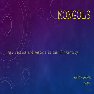 Mongol Battle Tactics and Weapons | PPT | Free Download