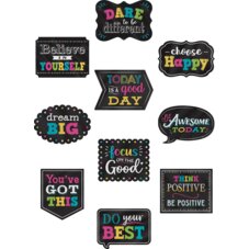 Chalkboard Brights Positive Sayings Accents