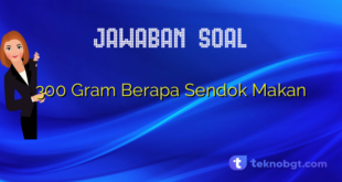 300 Gram Berapa Sendok Makan