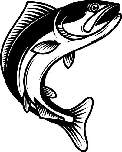 Salmon Silhouette Vector Images (over 10,000)