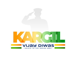 Kargil victory day warrior background with indian Vector Image