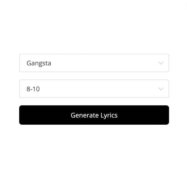 Step 2: AI Generate Lyrics - Remusic