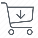 buy, cart, commerce, download, e, shopping