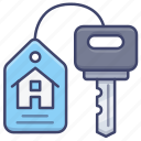 estate, house, key, real