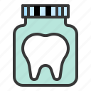 bottle, dental, dentist, teeth, tooth, tooth in bottle