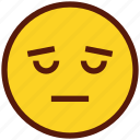 emoji, face, emoticon, sad, pensive