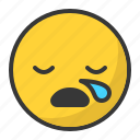 drop, emoji, emoticon, sleep, sleepy