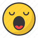 emoji, emoticon, sleep, sleepy, tired, yawn