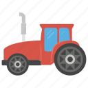 automobile, farming tractor, tractor, truck, vehicle