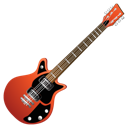 guitar, red