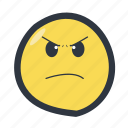 angry emoji, colored, emoticon