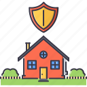 bush, estate, garden, house, protection, real, shield