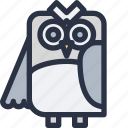 animal, colored, owl, sharp edge