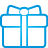 gift, basic, blue