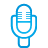 microphone, basic, blue