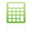 calculator, green