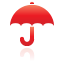 umbrella, red