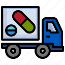 drug, truck, delivery, shipping