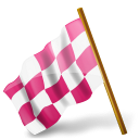 base, chequered, derelict, flag, left, map, marker, media, pink, socia