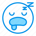 emoji, emoticon, face, sleep, tired